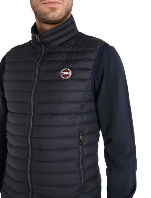 Gilet Colmar Originals in tessuto ultraleggero blu
