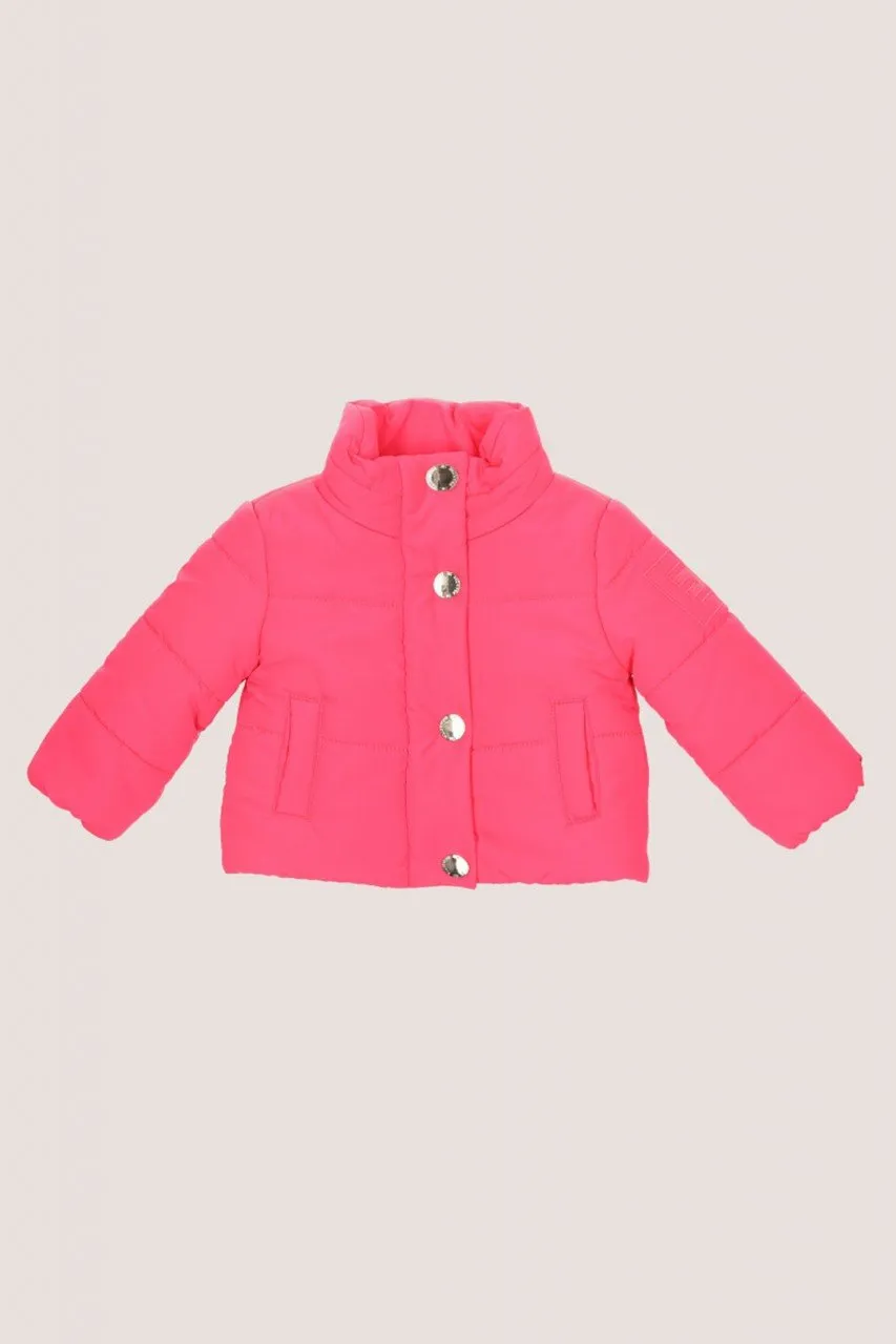 Giubbino trapuntato bambina PINK FLUO