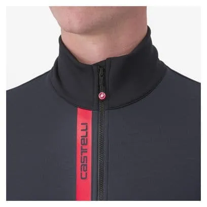 Maglia termica Castelli Entrata a maniche lunghe Nero/Rosso