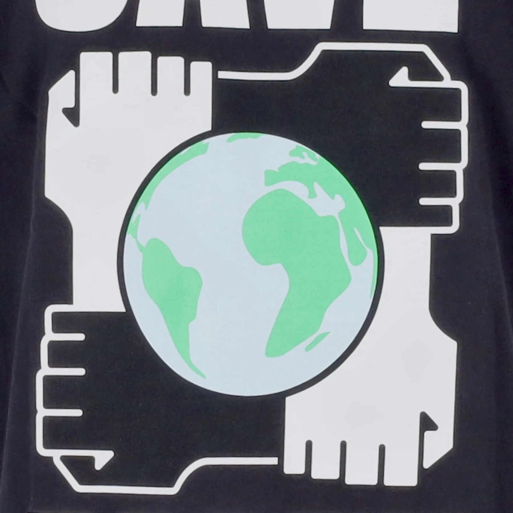 Maglietta Uomo Save Earth Organic Tee Faded Black