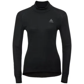 ODLO ACTIVE WARM BLACK WOMEN turtle neck l/s maglia termica art.159091
