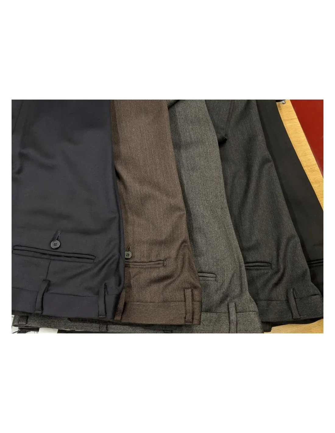 Pantalone in lana jaspe nero ( pesante invernale)