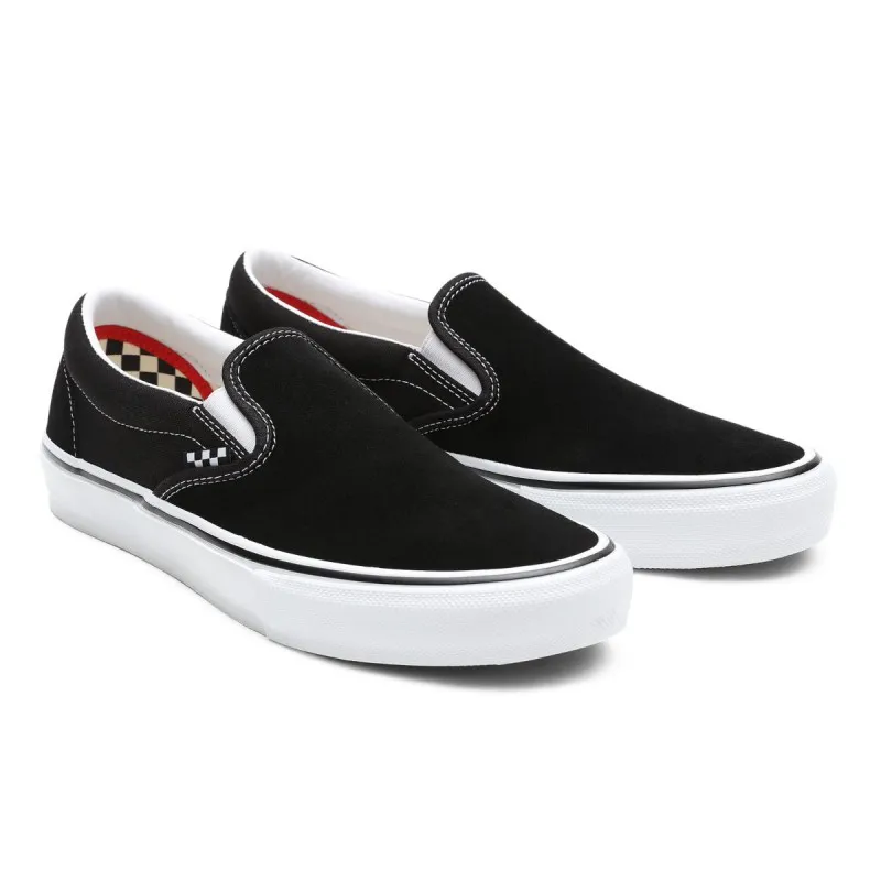 Scarpe Vans MN skate slip-on (retro/bianco)