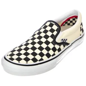 Vans Mens Skate Slip-On Shoes - Black / Off White Checkerboard - Scarpe Slip-On Profilo Basso Uomo Nere / Bianche    